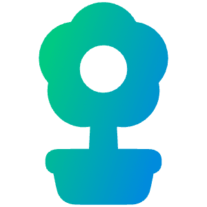 Potted Flower Icon from Plump Gradient - Free Set
