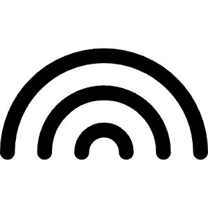 Rainbow Icon from Core Line - Free Set