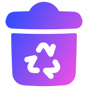 Recycle Bin 4 Icon from Plump Gradient - Free Set