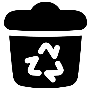 Recycle Bin Icon from Plump Solid - Free Set