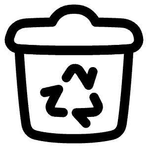 Recycle Bin Icon from Plump Line - Free Set