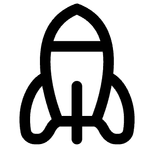 Rocket Icon from Flex Line - Free Set