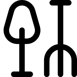 Shovel Rake Icon from Core Line - Free Set