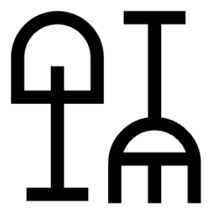 Shovel Rake Icon from Sharp Line - Free Set