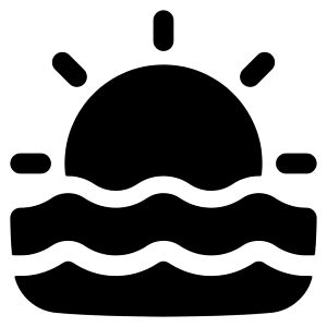 Sunset Icon from Plump Solid - Free Set