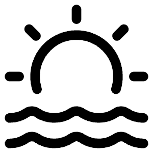 Sunset Icon from Plump Line - Free Set