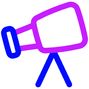 Telescope Icon from Plump Neon - Free Set