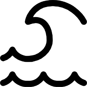 Tidal Wave Icon from Core Line - Free Set