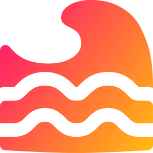 Tidal Wave Icon from Flex Gradient - Free Set