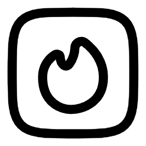 Fire Square Icon from Solar Linear Set