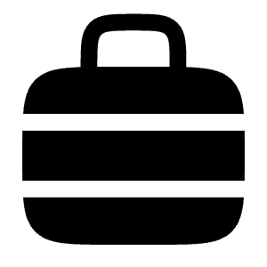 Suitcase Lines Icon from Solar Bold Set