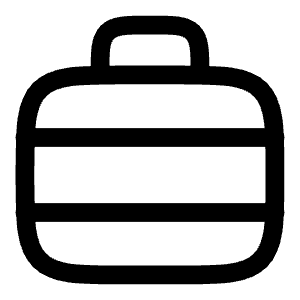 Suitcase Lines Icon from Solar Linear Set
