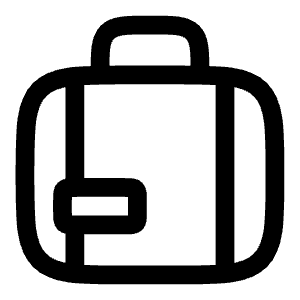 Suitcase Tag Icon from Solar Linear Set