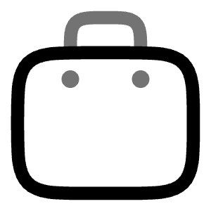 Suitcase Icon from Solar Line Duotone Set