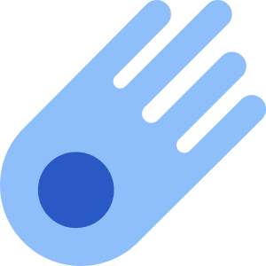 Comet Icon from Core Flat Set