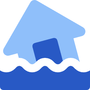 Disaster Flood Icon from Core Flat Set