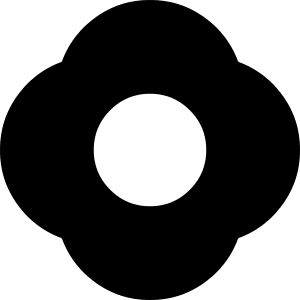 Flower Icon from Block – Free Set