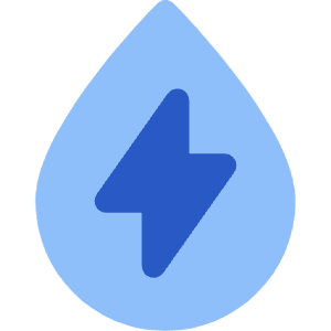 Hydro Energy Icon from Core Flat Set