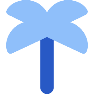 Palm Tree Icon from Core Flat Set