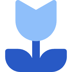 Potted Flower Tulip Icon from Core Flat Set