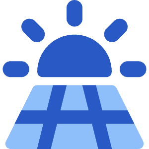 Solar Energy Icon from Core Flat Set