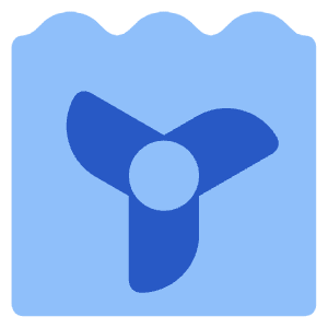 Tidal Energy Icon from Core Flat Set
