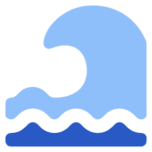 Tidal Wave Icon from Core Flat Set
