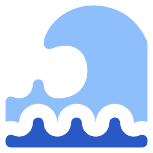 Tidal Wave Icon from Core Flat Set