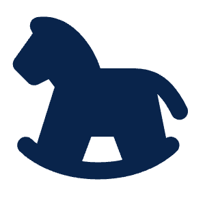 Toy Horse Fill Icon from Mingcute Fill Set