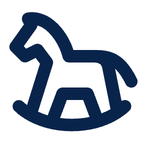 Toy Horse Line Icon from Mingcute Line Set