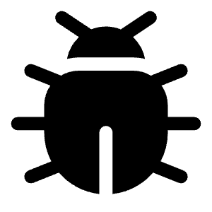 Bug Icon from Solar Bold Set
