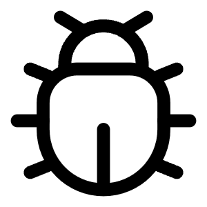 Bug Icon from Solar Linear Set