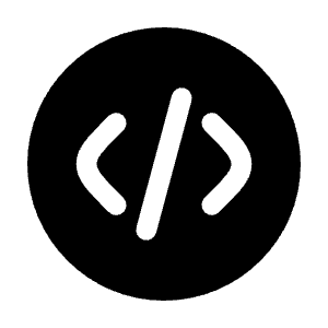 Code Circle Icon from Solar Bold Set