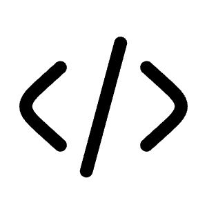 Code Icon from Solar Linear Set
