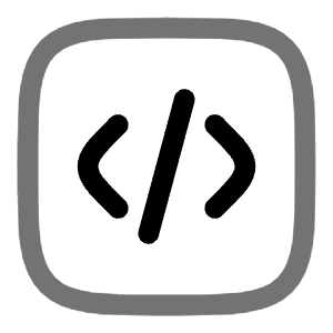 Code Square Icon from Solar Line Duotone Set