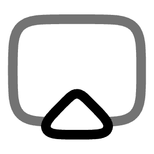 Screencast 3 Icon from Solar Line Duotone Set