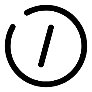 Slash Circle Icon from Solar Broken Set