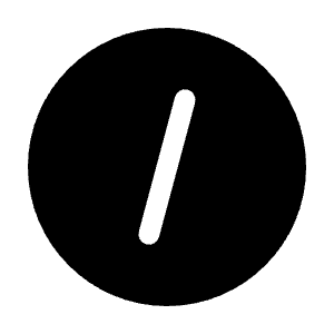 Slash Circle Icon from Solar Bold Set
