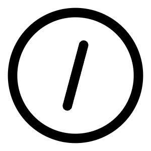 Slash Circle Icon from Solar Linear Set