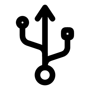 USB Icon from Solar Linear Set