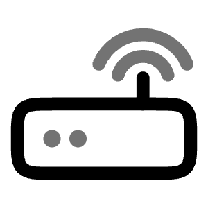 Wi Fi Router Minimalistic Icon from Solar Line Duotone Set