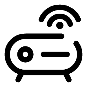 Wi Fi Router Round Icon from Solar Broken Set