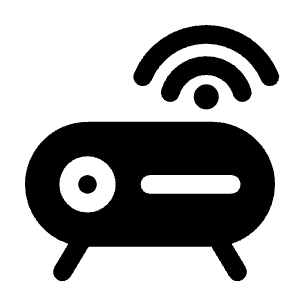 Wi Fi Router Round Icon from Solar Bold Set