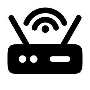 Wi Fi Router Icon from Solar Bold Set