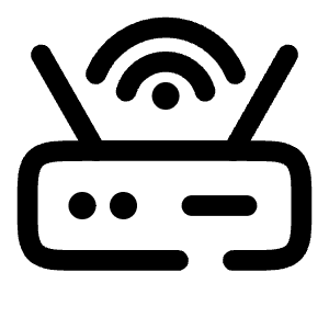 Wi Fi Router Icon from Solar Broken Set