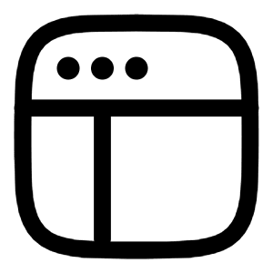 Window Frame Icon from Solar Linear Set
