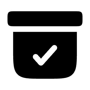 Archive Check Icon from Solar Bold Set