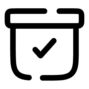 Archive Check Icon from Solar Broken Set