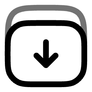 Archive Down Minimlistic Icon from Solar Line Duotone Set