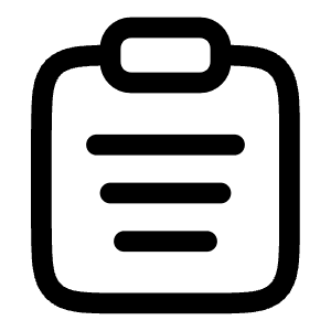 Clipboard Icon from Solar Linear Set